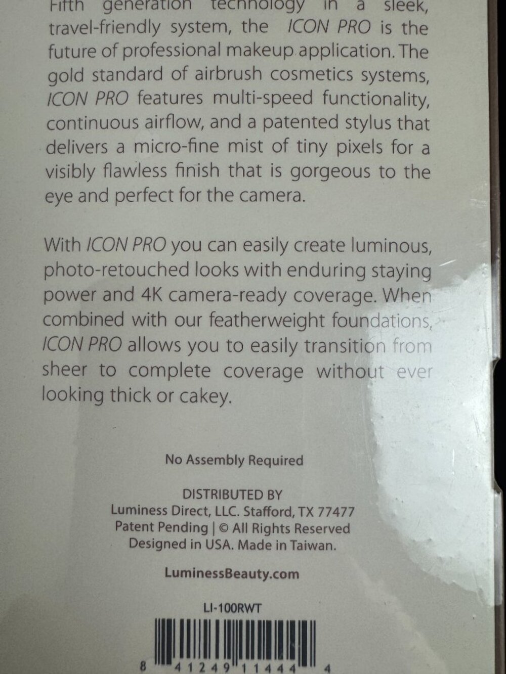 Luminess Air ICON PRO Multi-Speed Airbrush Makeup System LI-100RWT New Sealed - Picture 6 of 9
